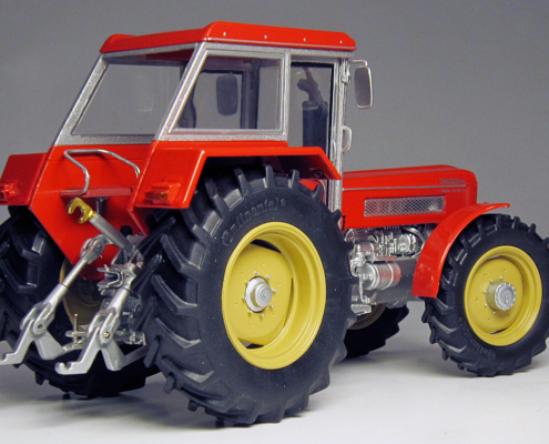 Schlüter Super 1250 V with cabin miniatuur tractor in schaal 1:32 van het merk weise toys