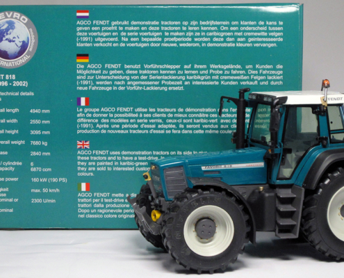 FENDT FAVORIT 818 demonstration tractor