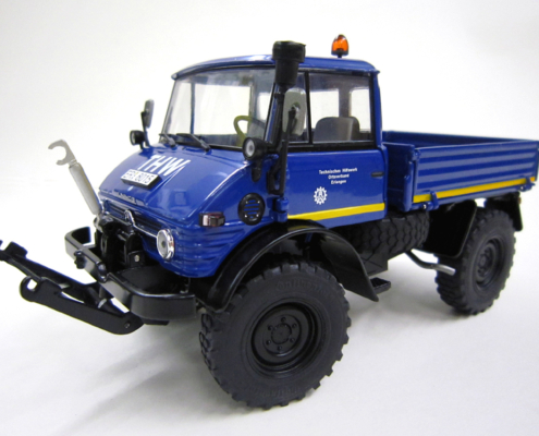 Unimog 406 Technical Relief Agency miniatuurmodel in schaal 1:32