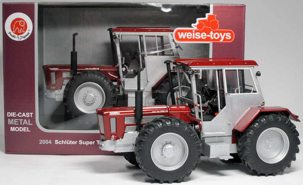 schaalmodel uit 2004 van de Schlüter Super Trac 2000 TVL (2011) gelimiteerde oplage van het merk Weise Toys