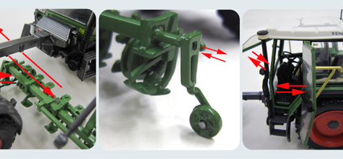 FENDT tool carrier 360 GT – version with beet hoe in scale 1:32 from weise toys