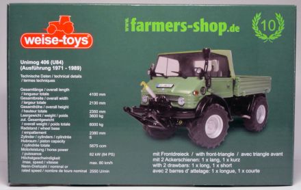 Unimog 406 folding soft top miniatuur van weise toys