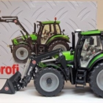 Deutz-Fahr Agrotron 6180 TTV with STOLL frontloader FZ 30 miniatuurmodel in schaal 1:32 van het merk weise toys