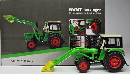 DEUTZ D 52 06 A with frontloader in schaal 1:32